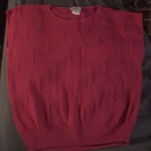 Vintage Alicia Pink Sleeveless Sweater EUC